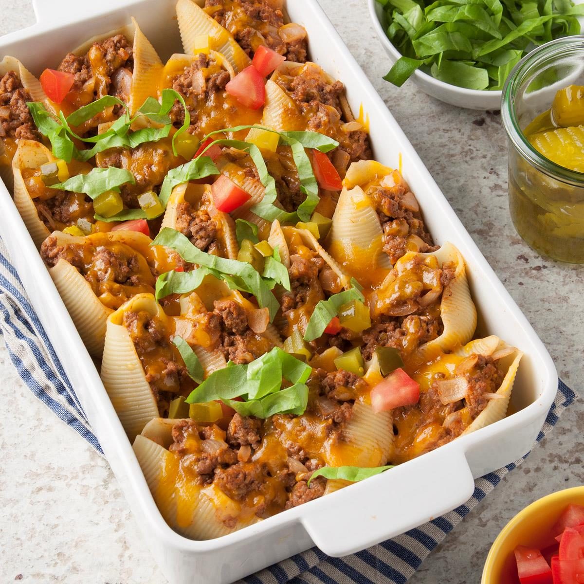 Cheeseburger Stuffed Shells