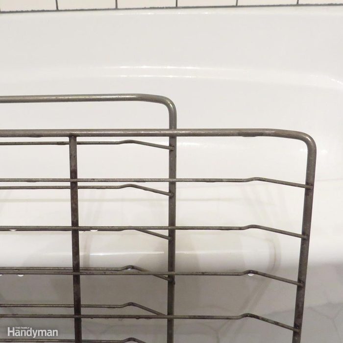 Oven rack close-up