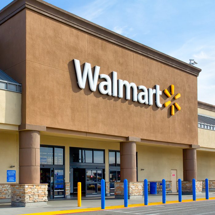 SALINAS, CA/USA - APRIL 8, 2014: Walmart store exterior. Walmart is an American multinational corporation that runs large discount stores and is the world's largest public corporation.; Shutterstock ID 186861932