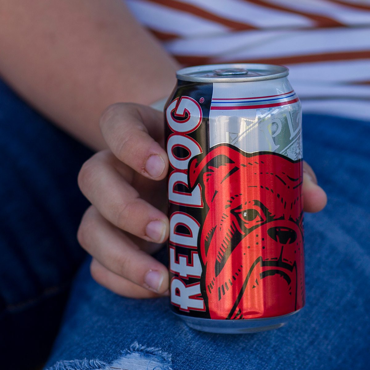 Can of Red Dog beer
