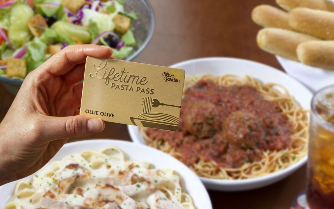 Olive Garden Will Now Sell LIFETIME Pasta Passes
