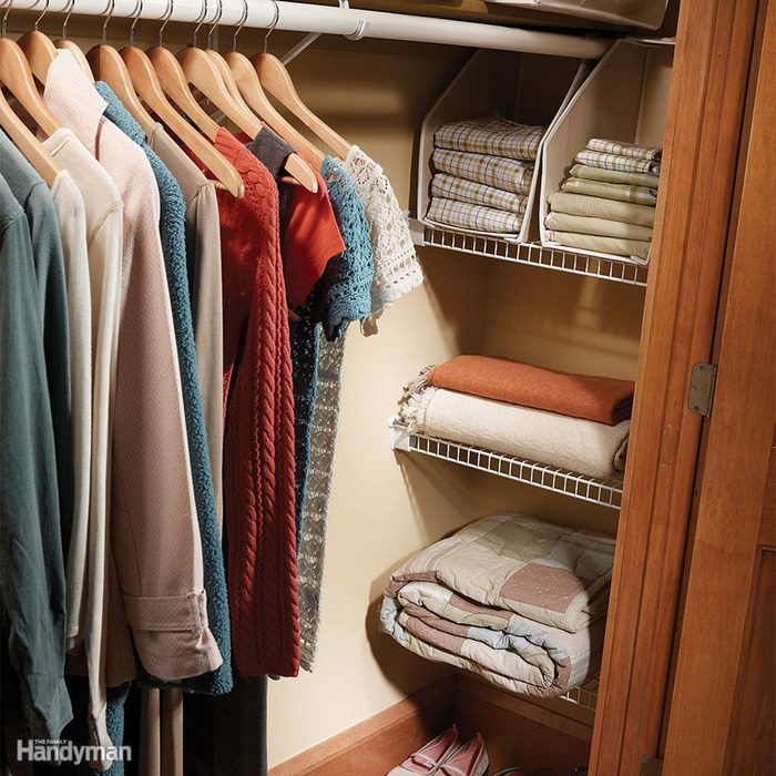 Closet full of clothes