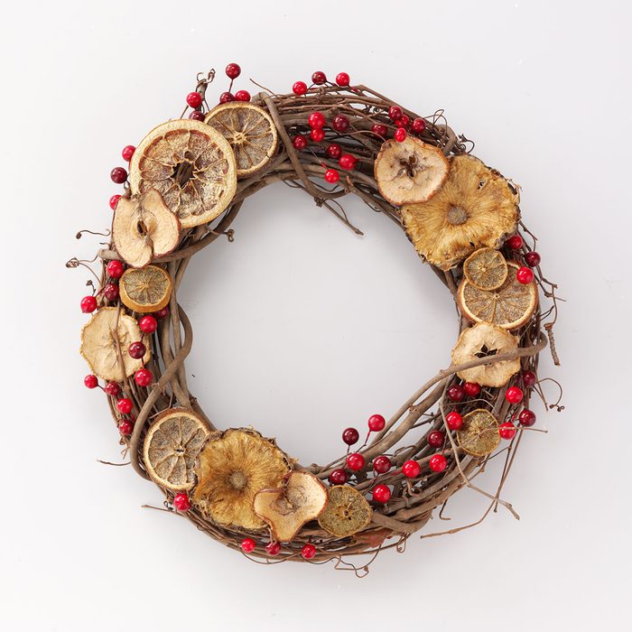 Citrus and Cranberry Wreath