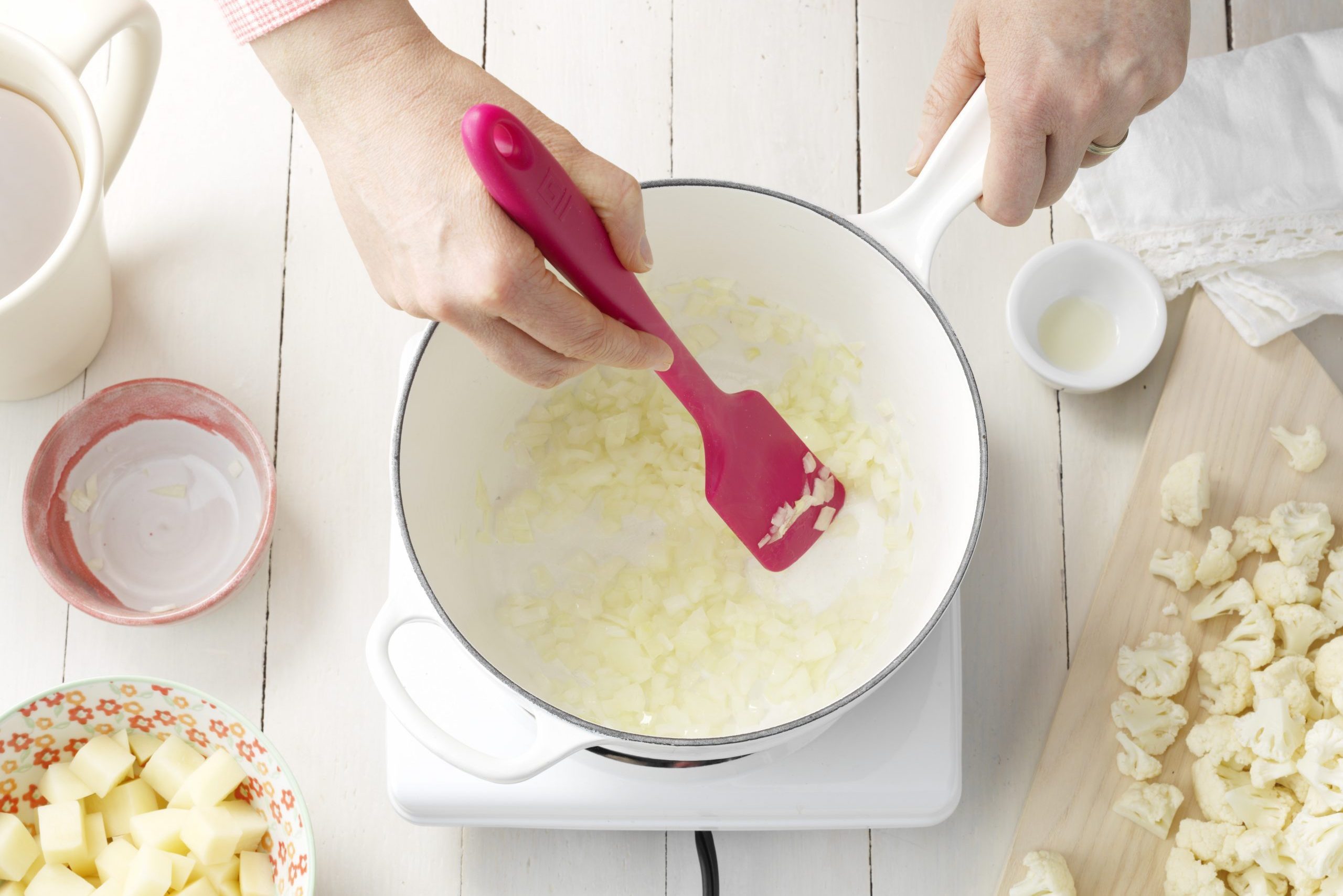 cook the onion