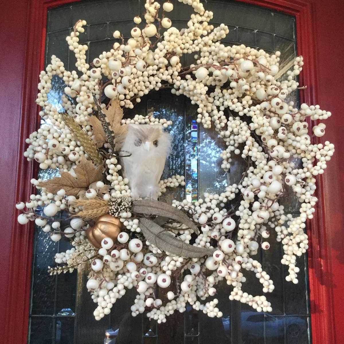 White Owl Wreath