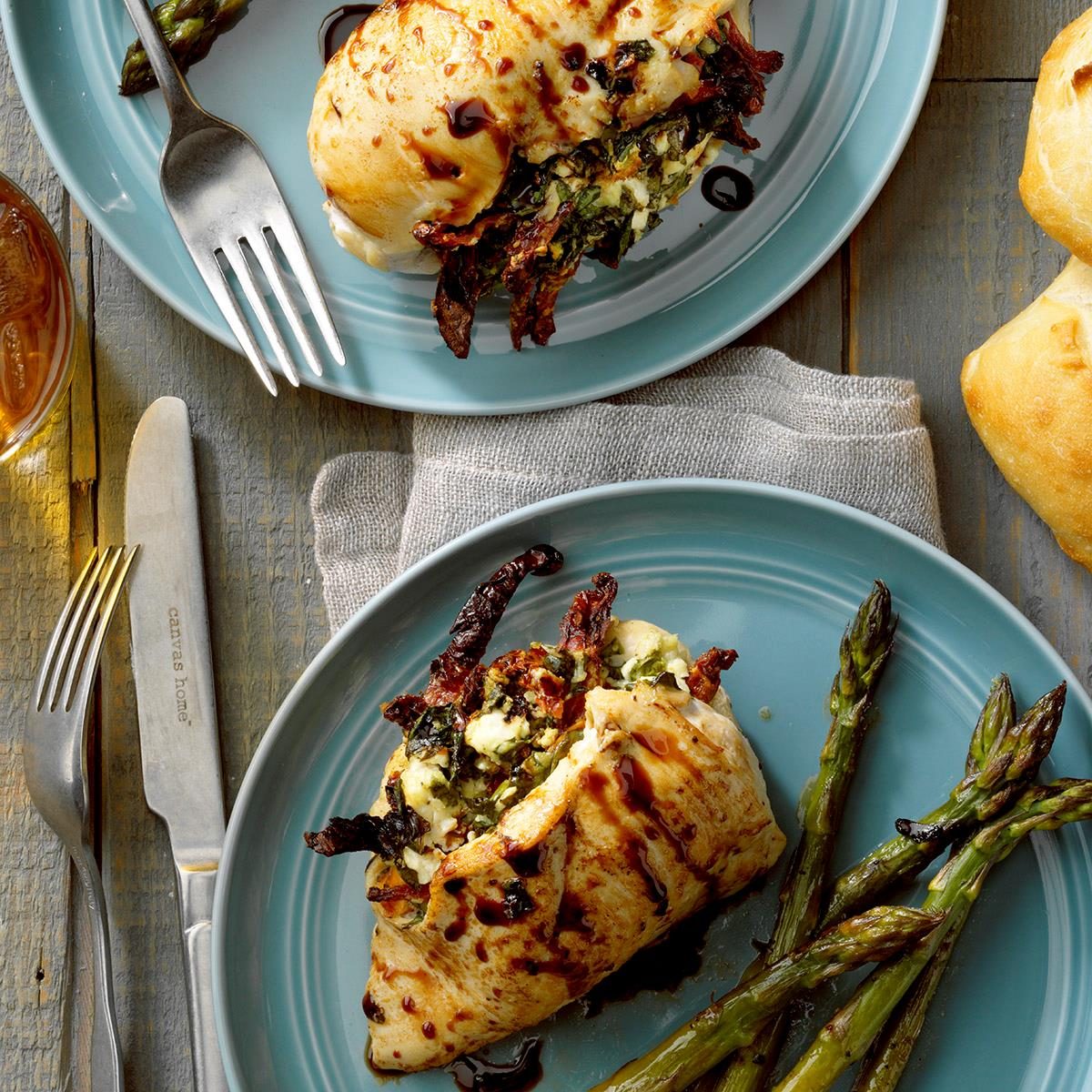 Goat Cheese And Spinach Stuffed Chicken