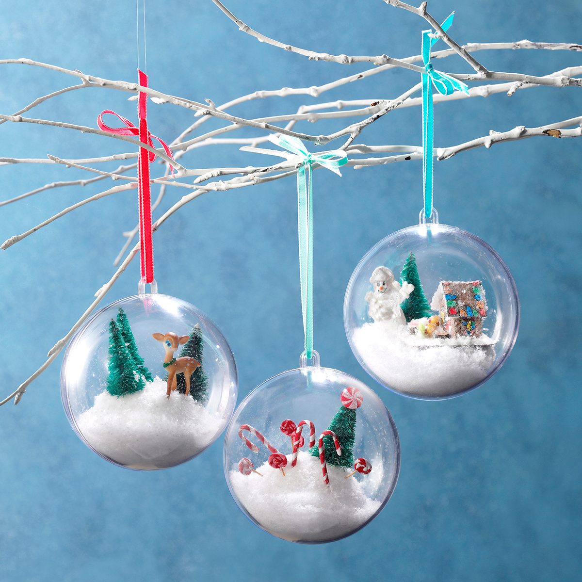 Snow Scene Ornaments