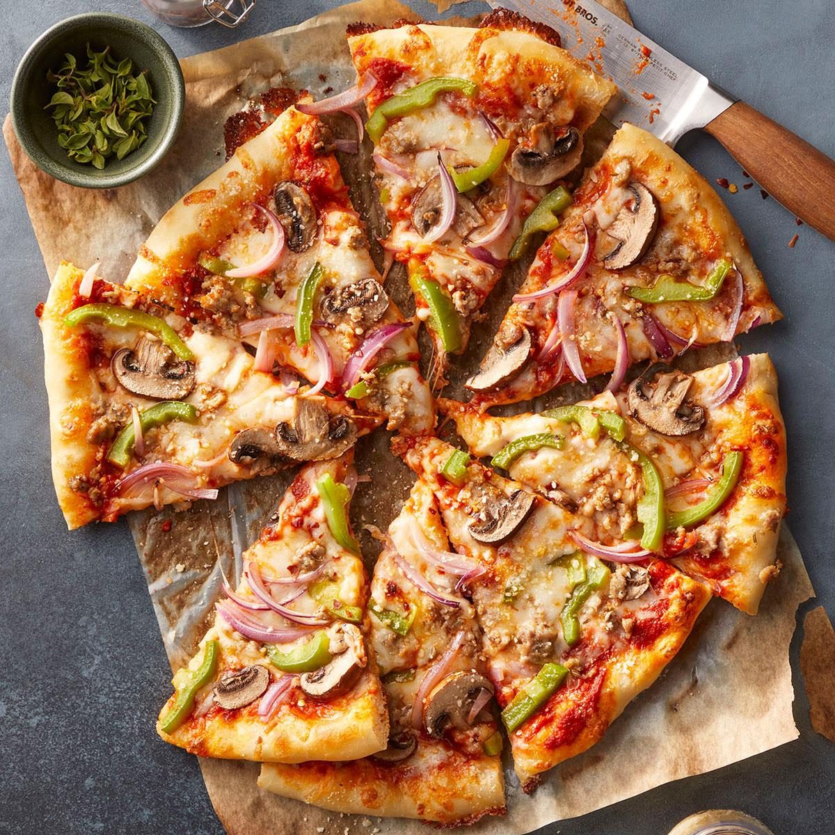 The Best Sausage Pizza