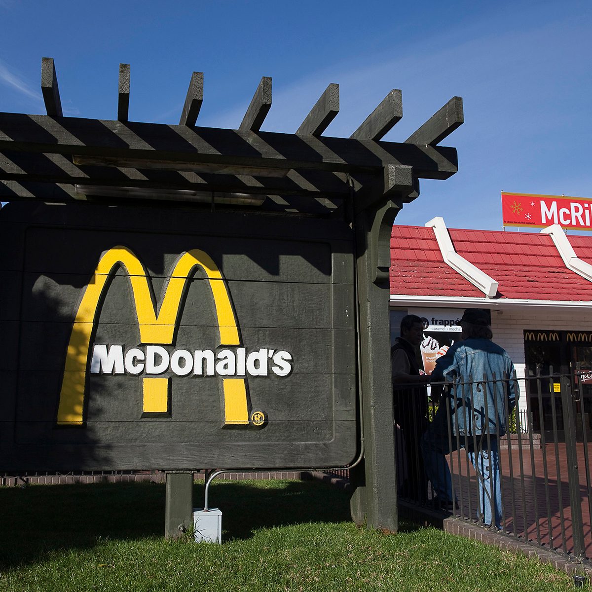 SAN FRANCISCO, CA - NOVEMBER 03: A McRib sign is seen at a McDonald's restaurant on November 3, 2010 in San Francisco, California. The sandwich arrived on the menu for the first time since 1994 and is offered at all McDonald's nationwide for a limited time until December 5, 2010. The McRib was first introduced in 1981. (Photo by David Paul Morris/Getty Images)