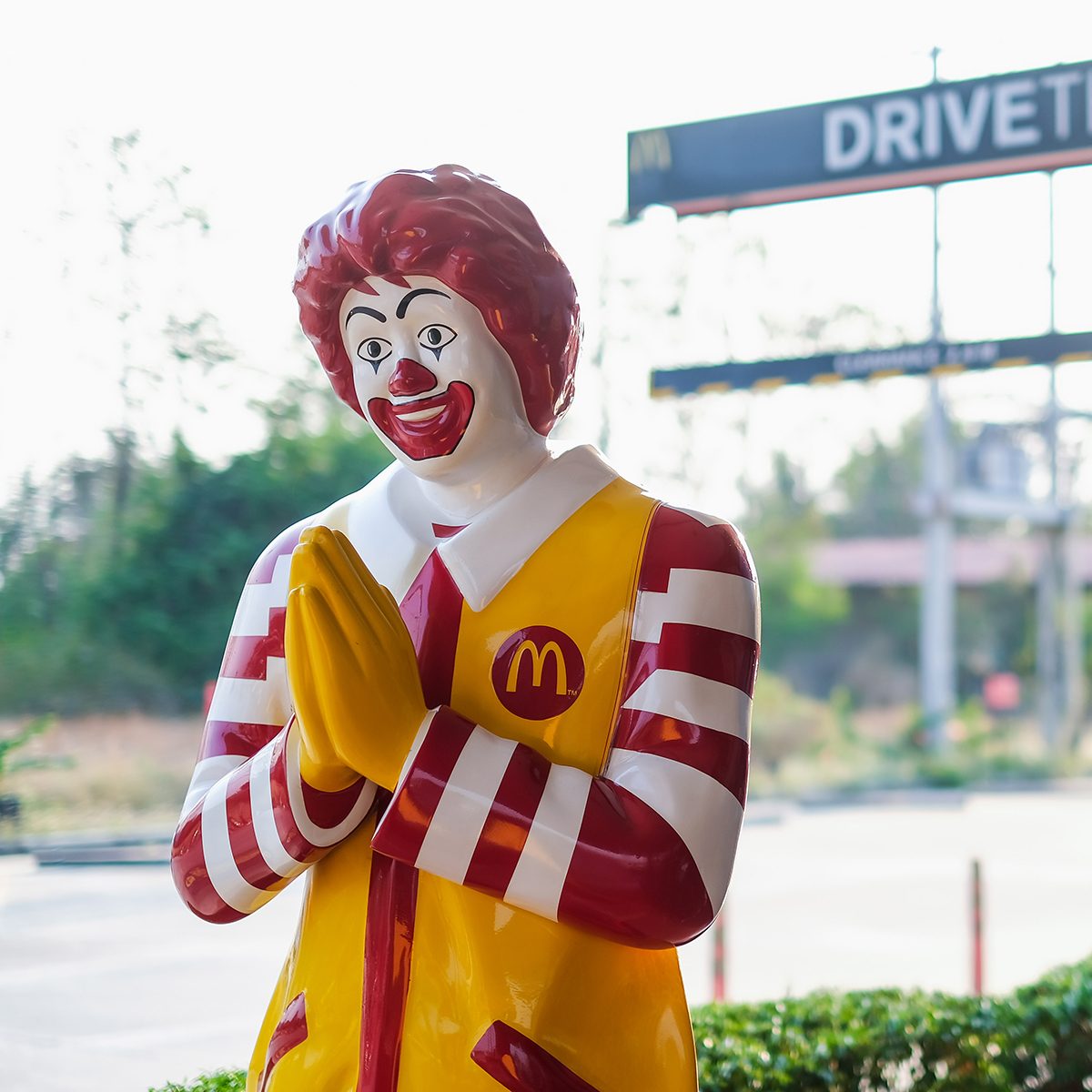 McDonald's clown statue