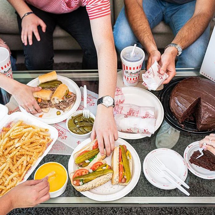 Portillo's party spread