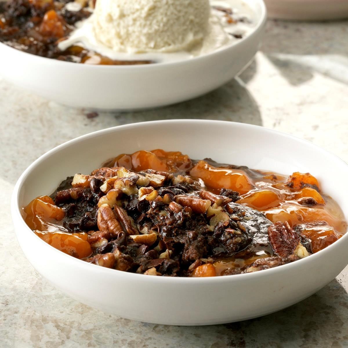 Pressure-Cooker Chocolate-Apricot Dump Cake Pressure-Cooker Chocolate-Apricot Dump Cake