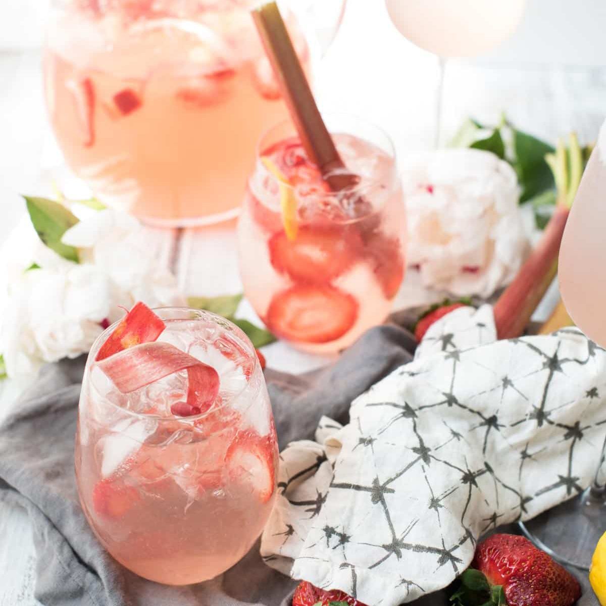 STRAWBERRY RHUBARB SANGRIA