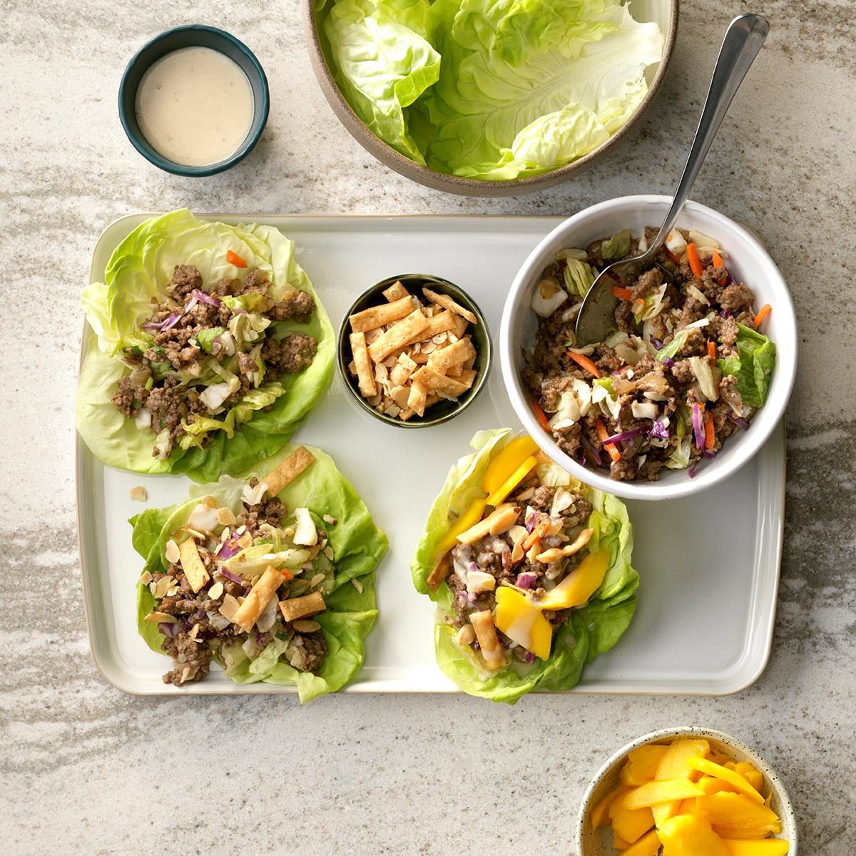 Indian-Spiced Beefy Lettuce Wraps Indian-Spiced Beefy Lettuce Wraps