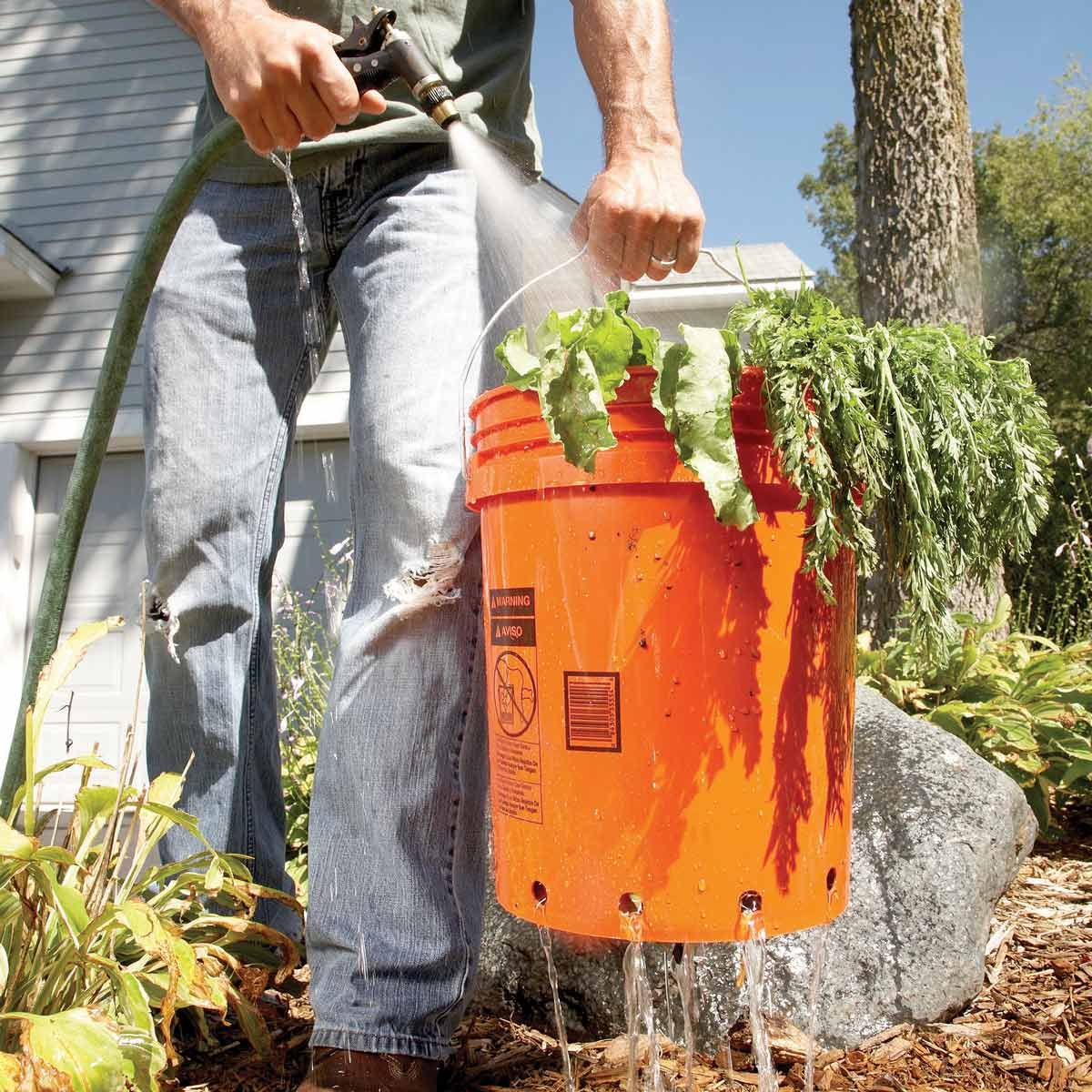 simple veggie washer 5 gallon bucket