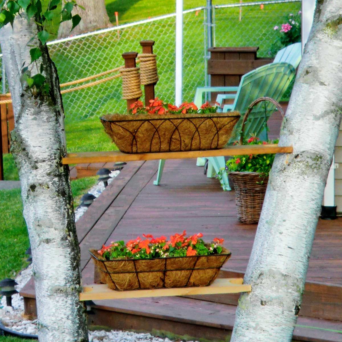 shady flower shelf