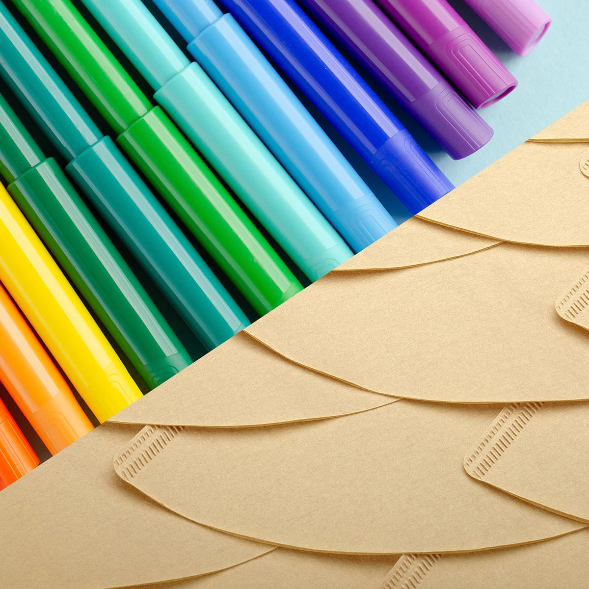 Colorful markers