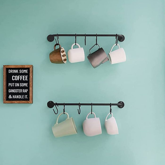 Mounted Coffee Cup Rack