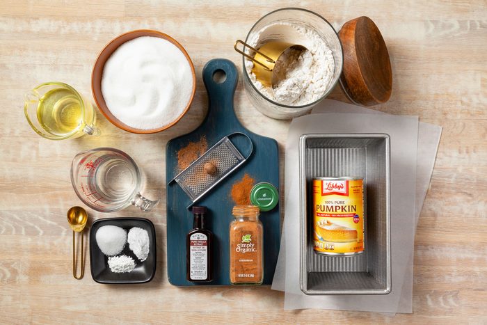All Ingredients for Vegan Pumpkin Bread