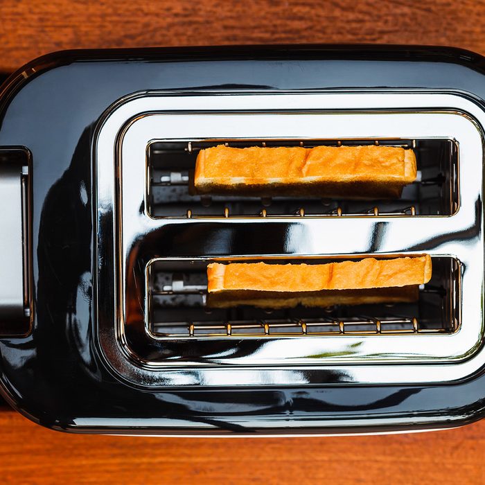 Directly Above Shot Of Toaster On Table