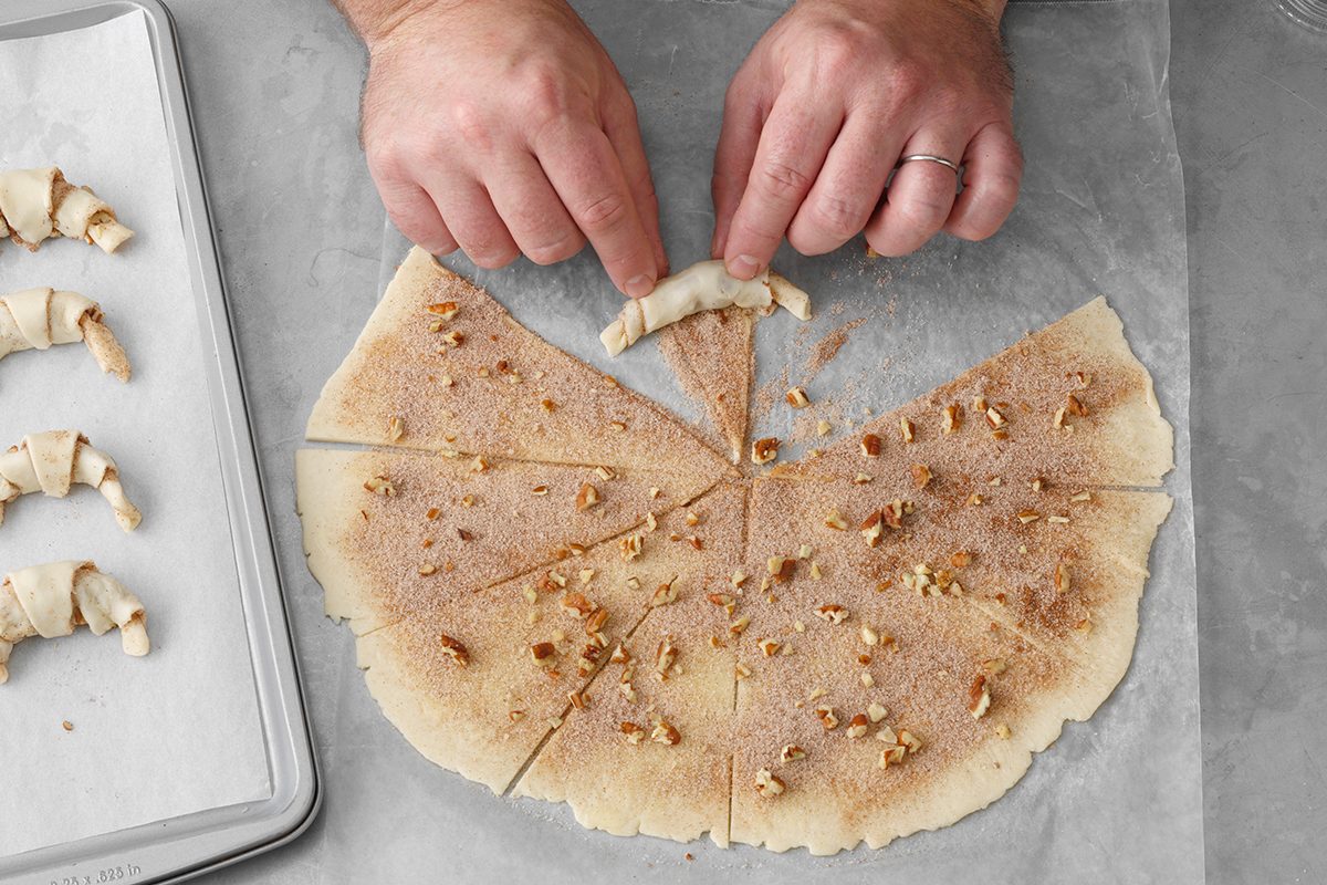 Rolling Up the Divided Slices of Rugelach