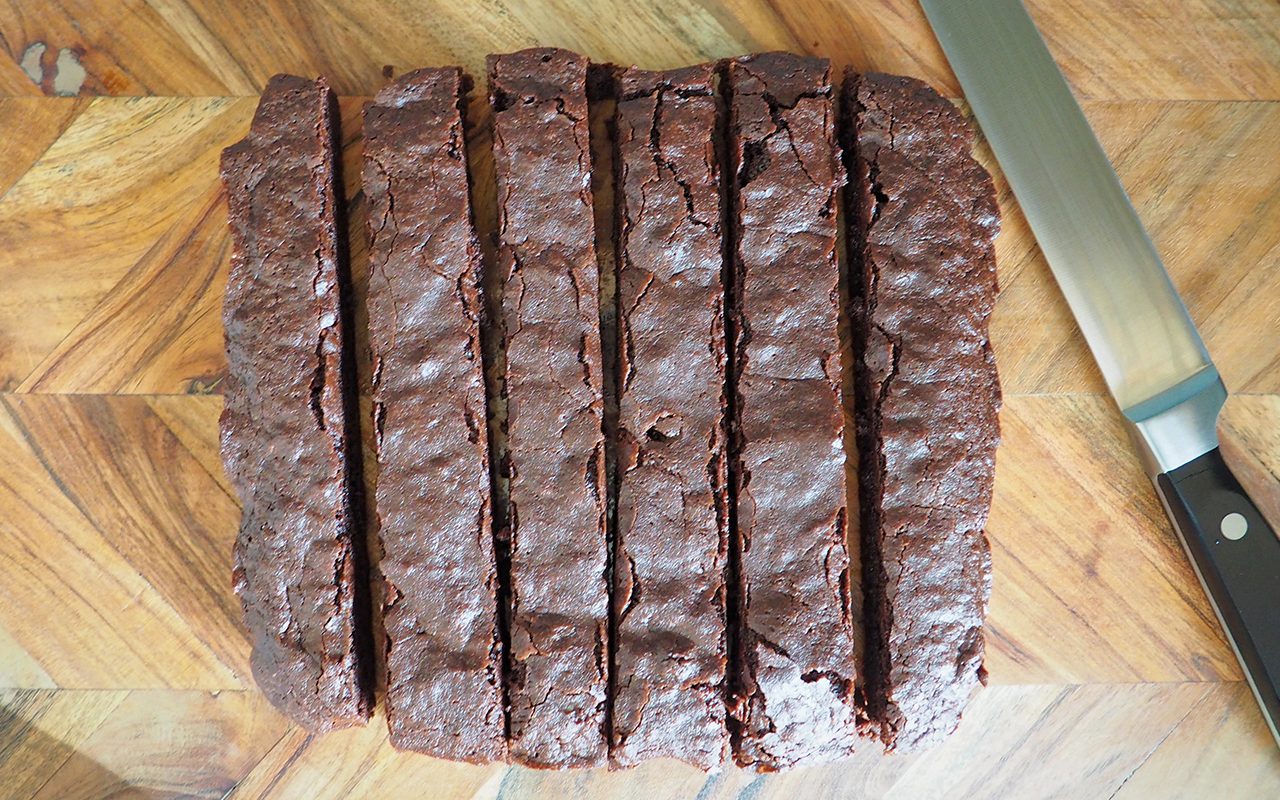 sliced cbd brownies