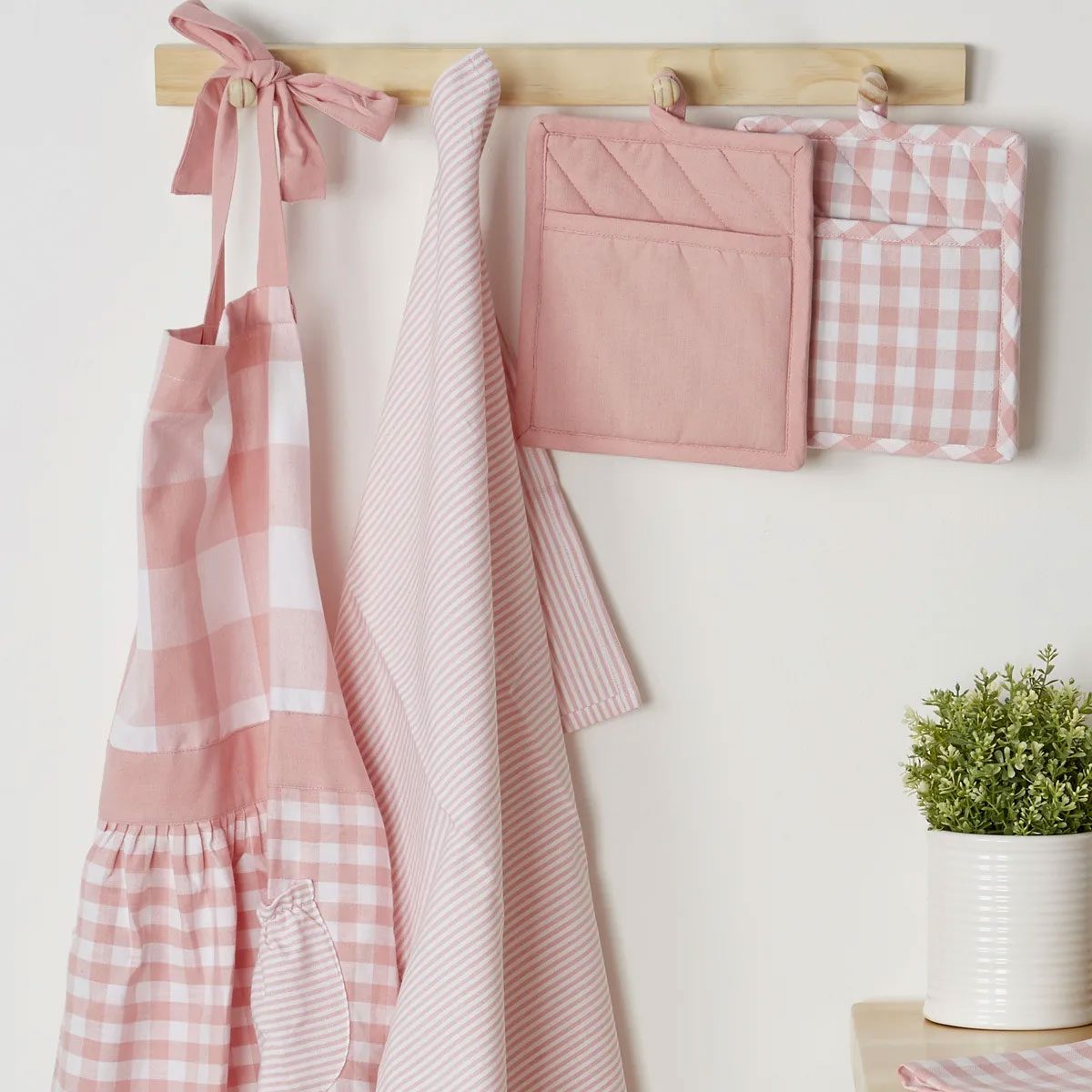 Pink Dish Towels adult easter basket