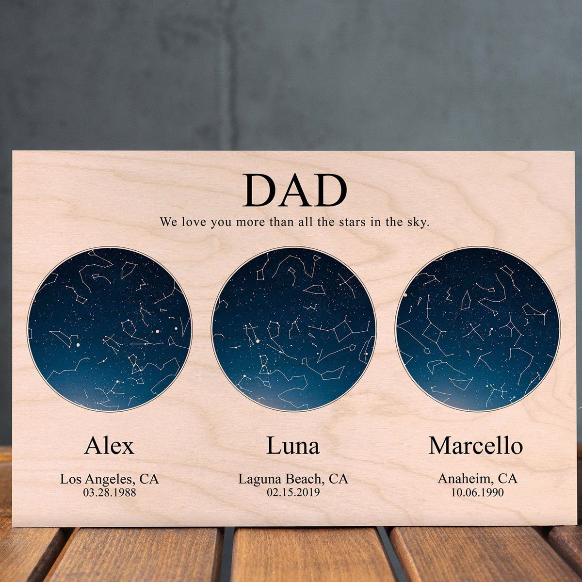 custom fathers day gift Custom Night Sky Fathers Day Gift