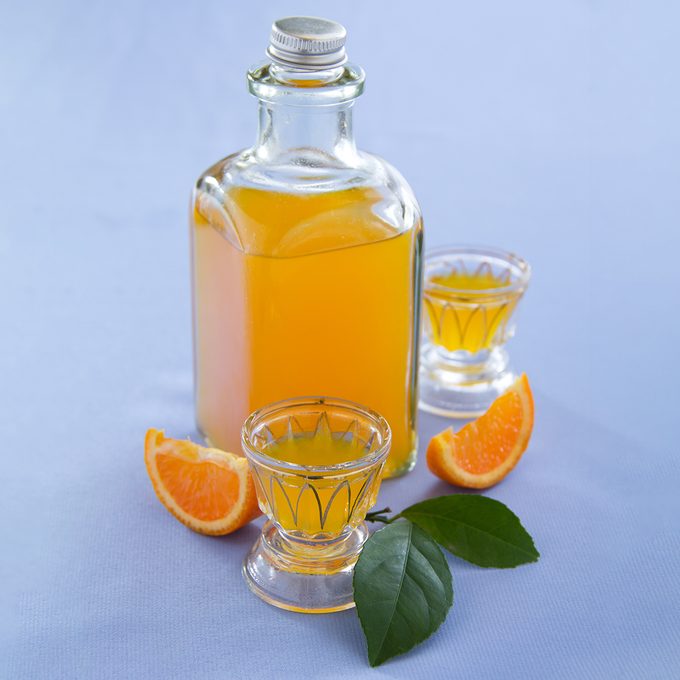Orange Liqueur Cooked At Home.