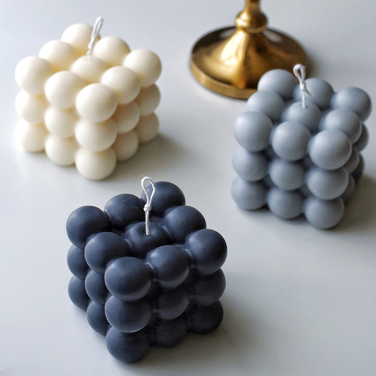 gifts for people who have everything Bubble Cube Candle Unique Gift Home