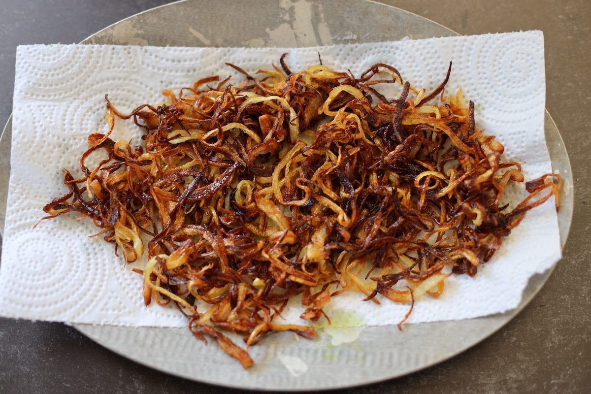 Crispy Onions How to make biryani