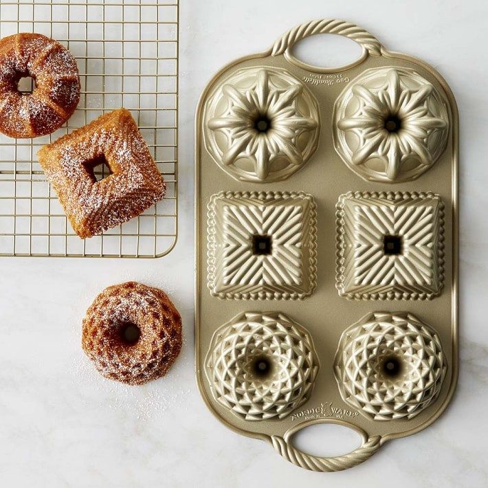 Nordic Ware Nonstick Cast Aluminum 70 Anniversary Cakelet Plaque Ecomm Via Williams Sonoma.com