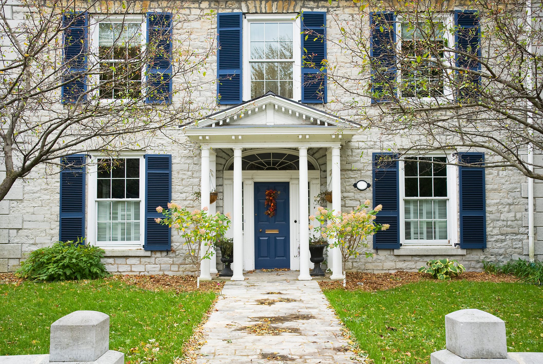 House With Blue Shutters