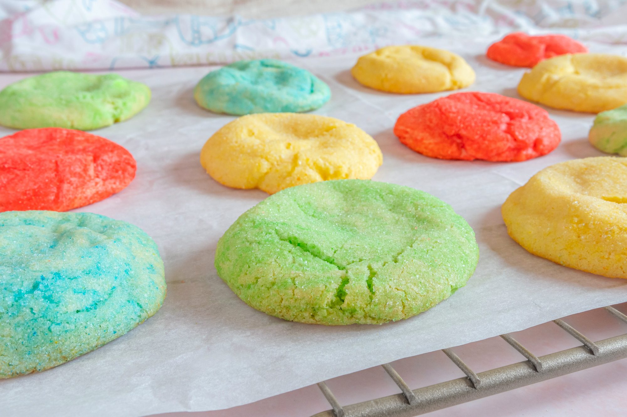 Jello Cookies On Cooling Rack