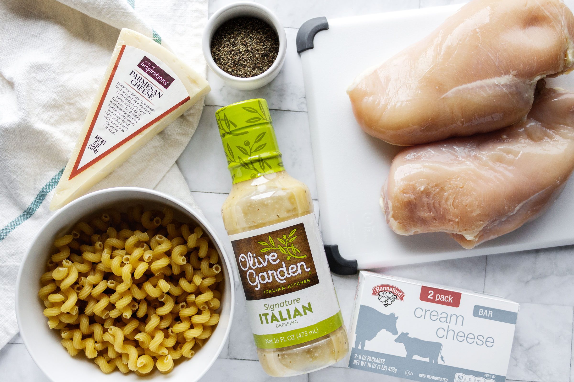 Olive Garden Chicken Pasta ingredients