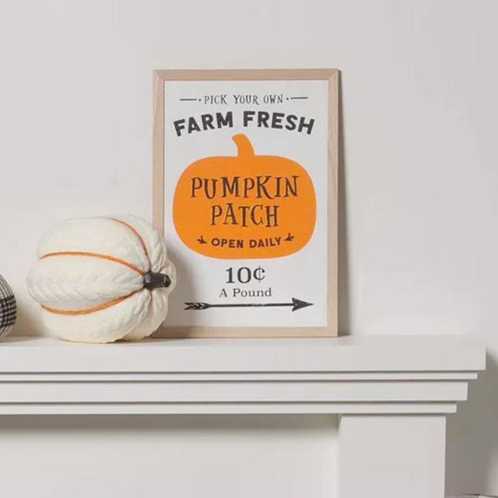 Wooden Pumpkin Patch Sign