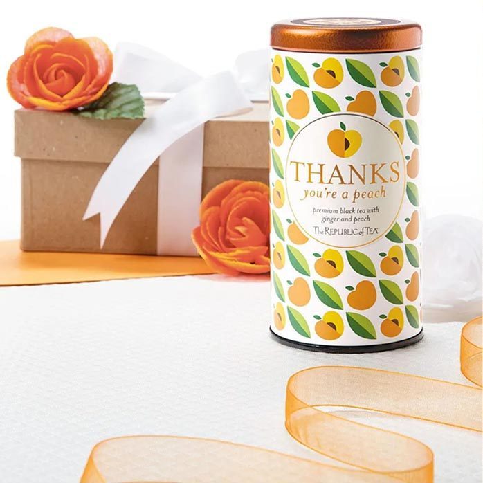 Thanks Youre A Peach Tea Gift
