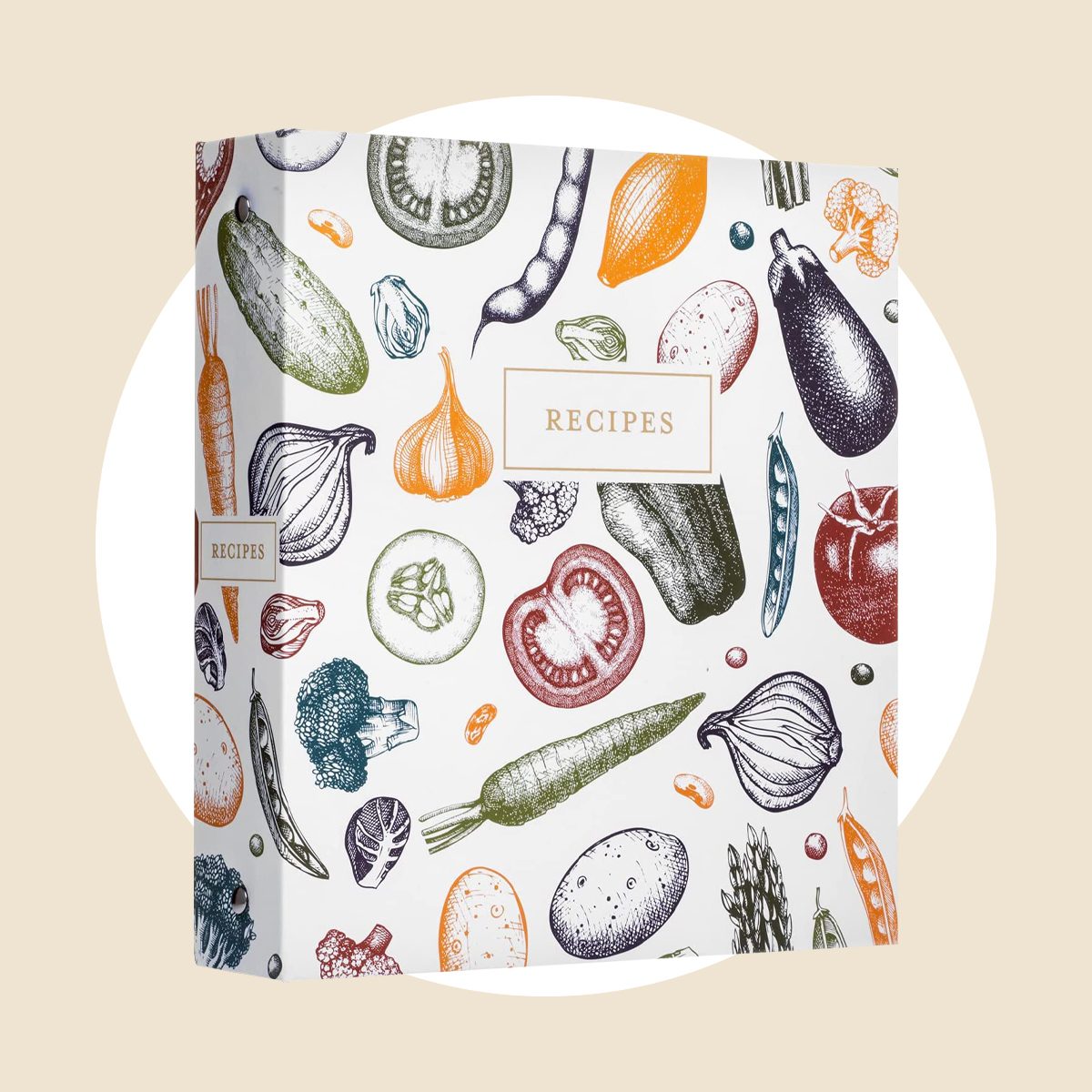 Jot & Mark Recipe Organizer 3 Ring Binder Set