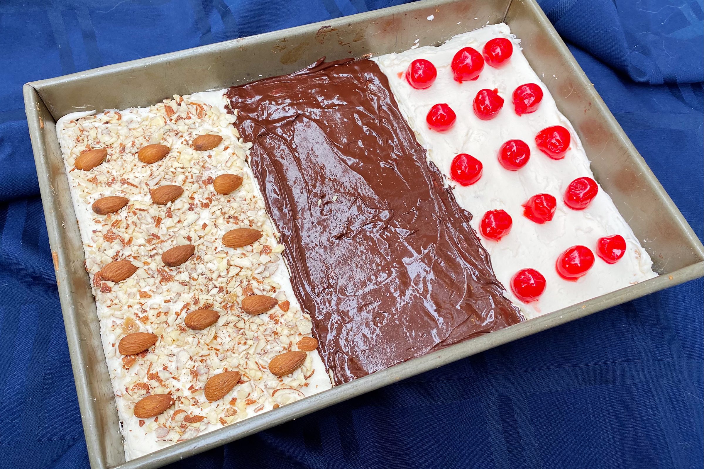 Toh Triple Treat Holiday Bars decorated