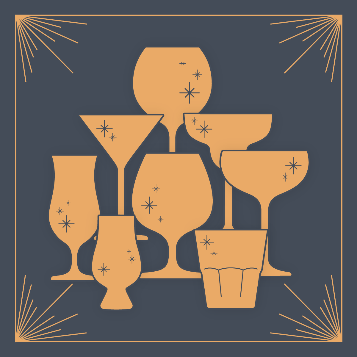 Cocktail Glasses Opener Ud