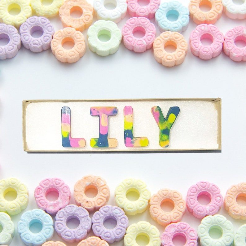 Custom Letter Crayons In A Gift Box