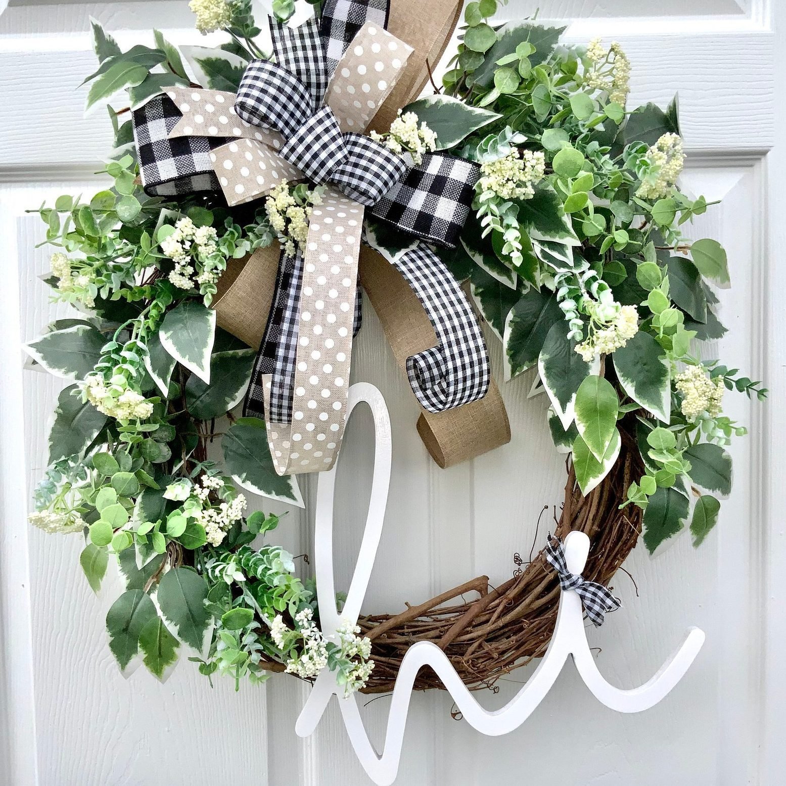 Spring Front Door Wreath