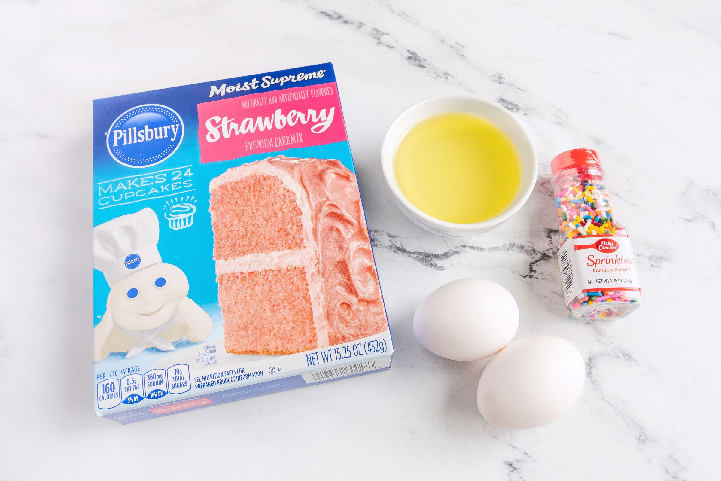 Strawberry Cookies ingredients