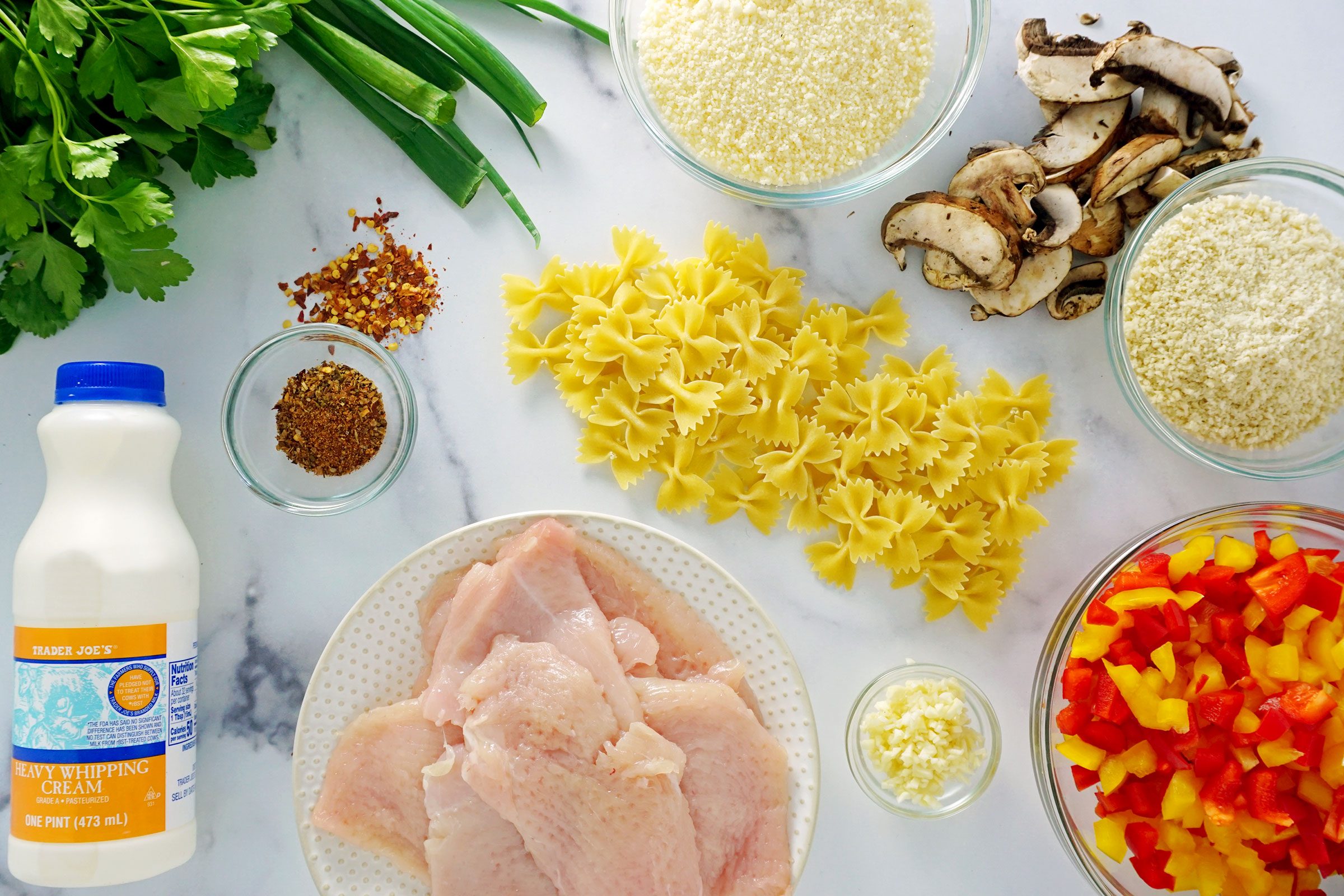 Louisiana Chicken Pasta ingredients