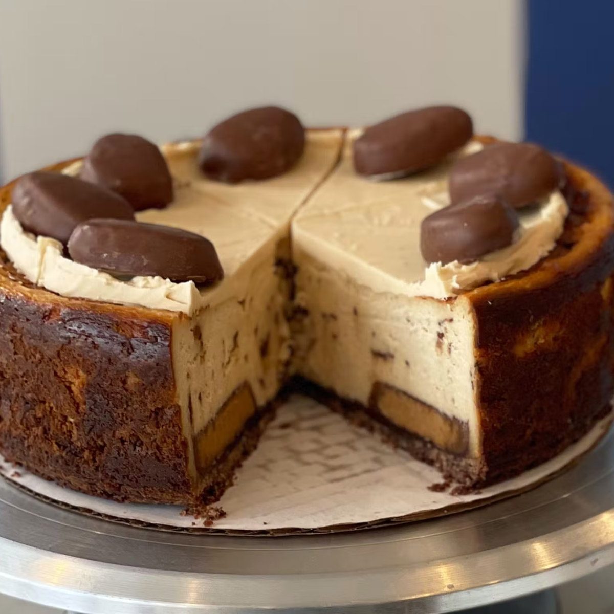 Reese's Easter Egg Cheesecake