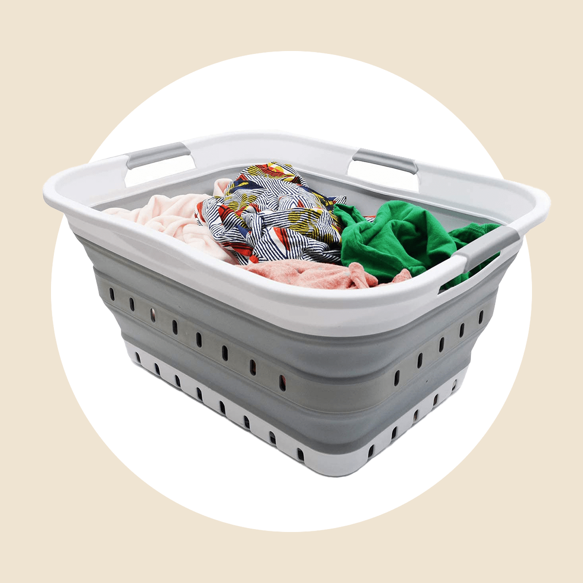 Collapsible Plastic Laundry Tote