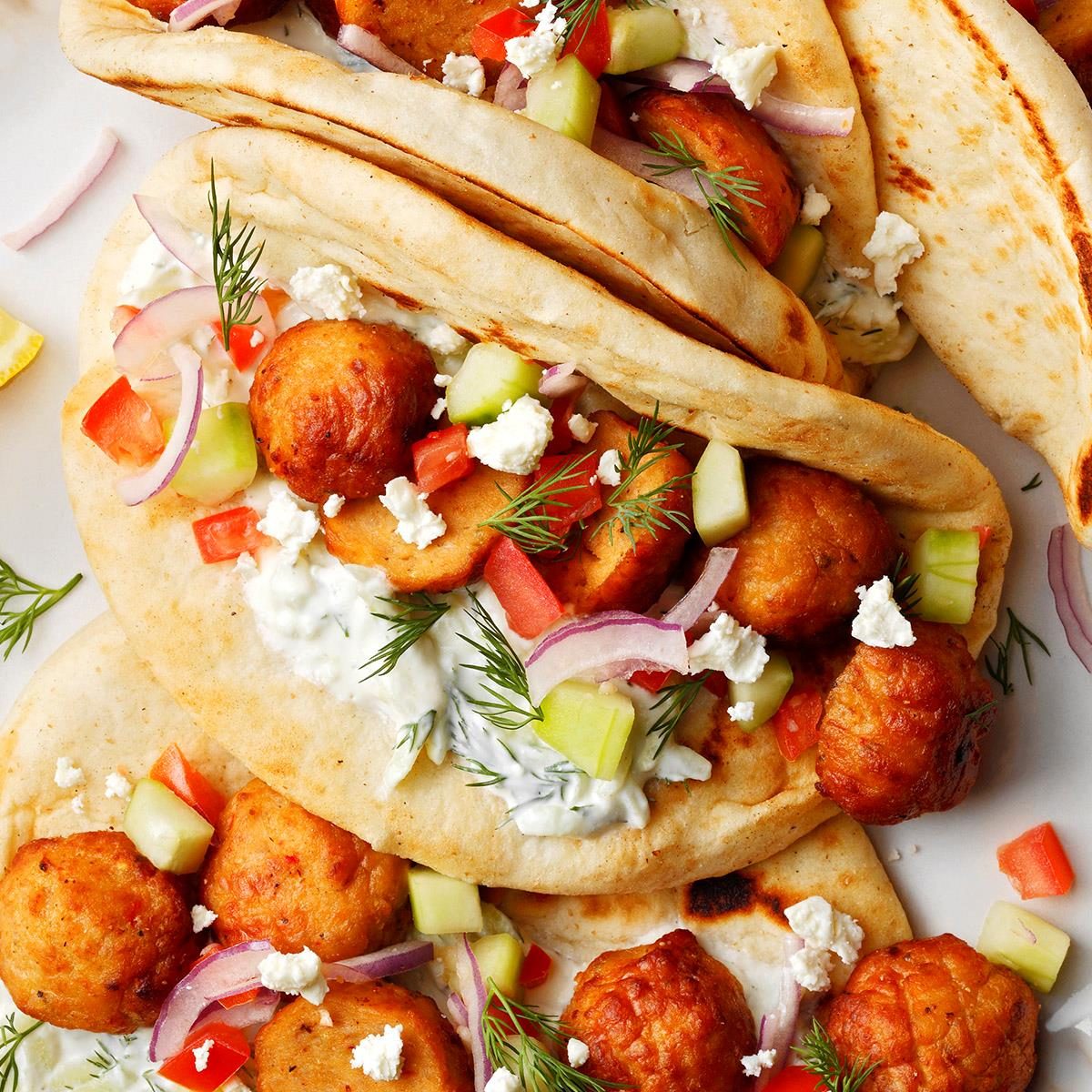 Air-Fryer Gyro Sandwiches