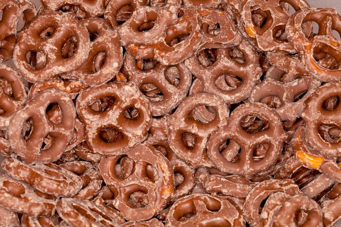 Chocolate Coated Pretzels