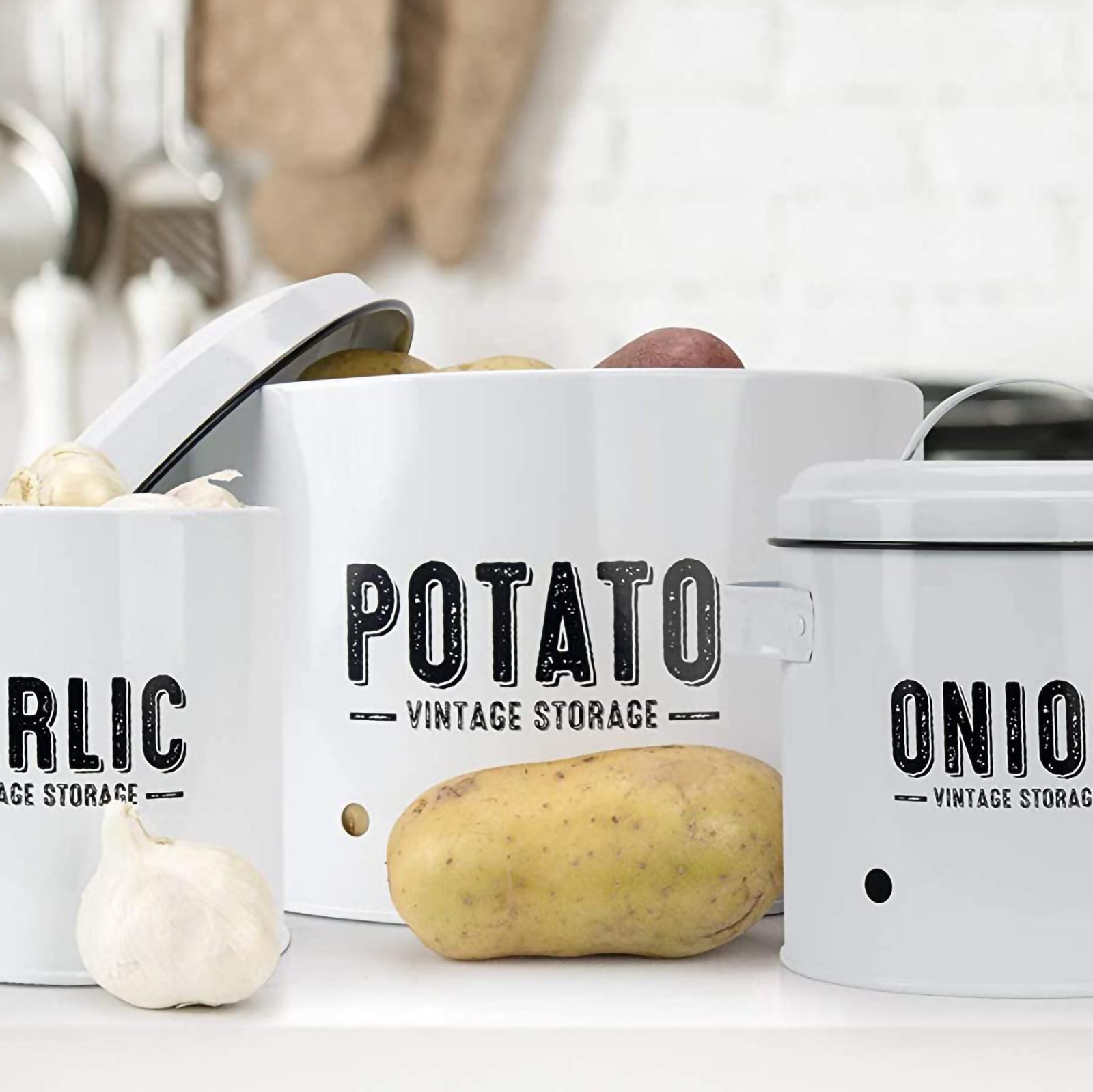 Potato Tin Storage Container
