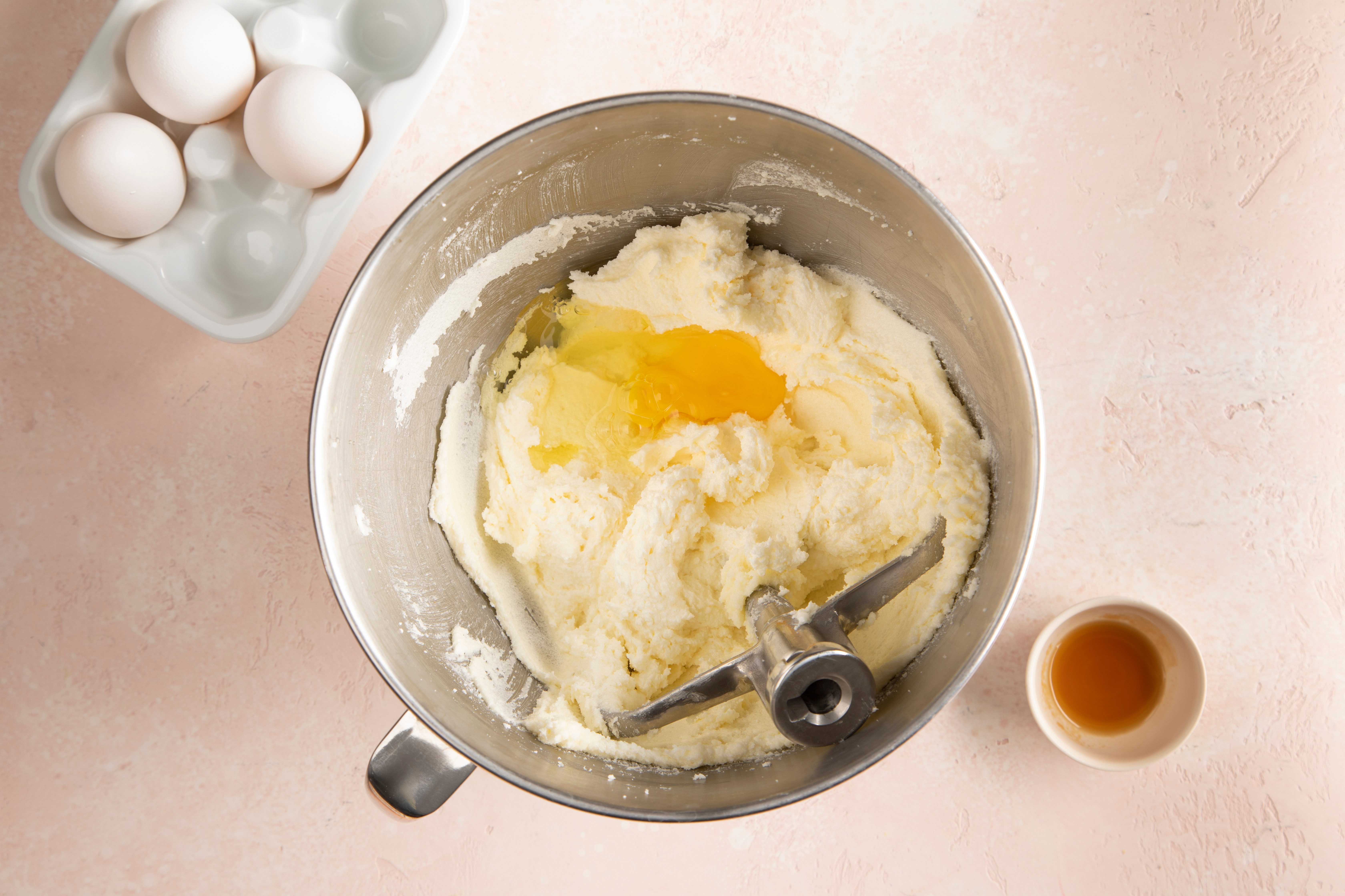 mini bundt cake ingredients mixed